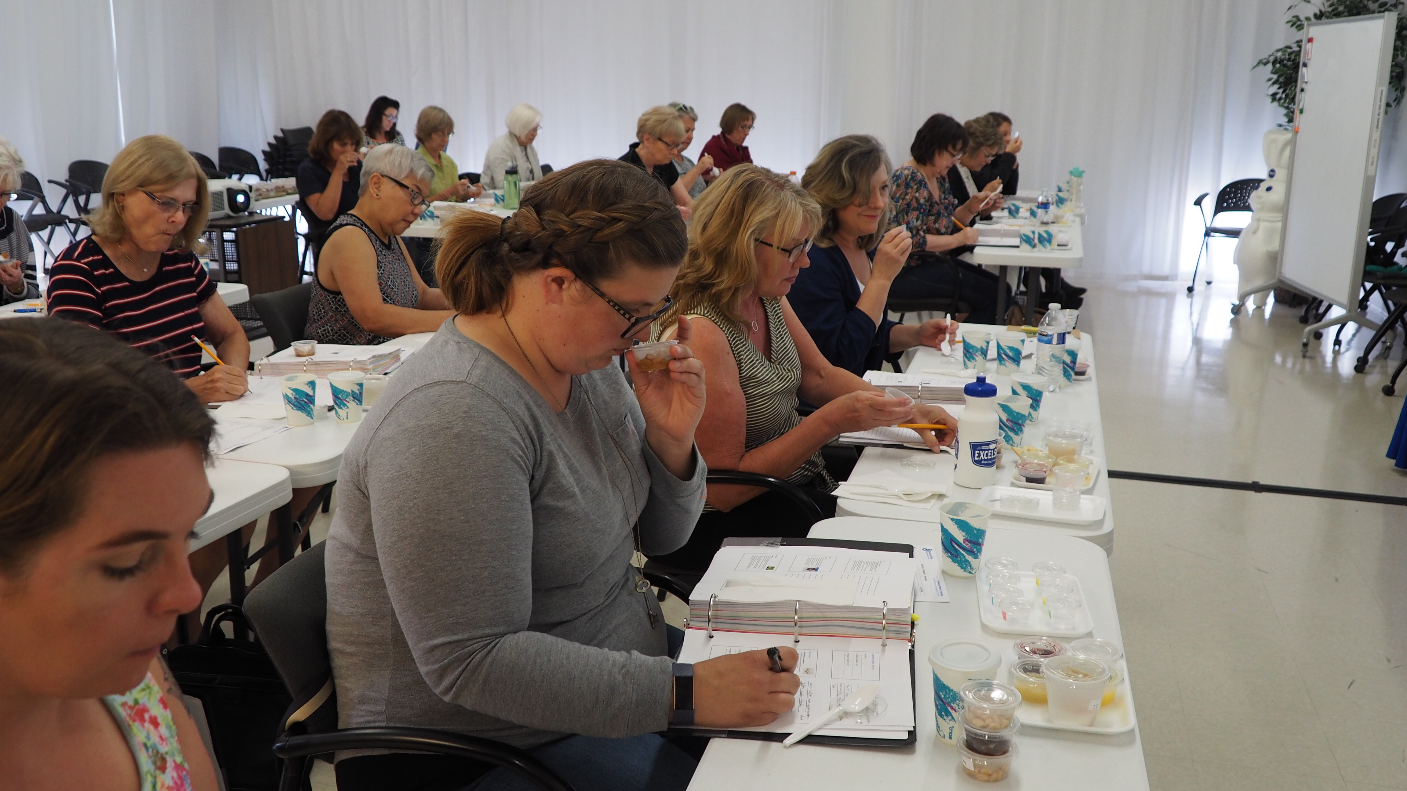 food tasters testing samples