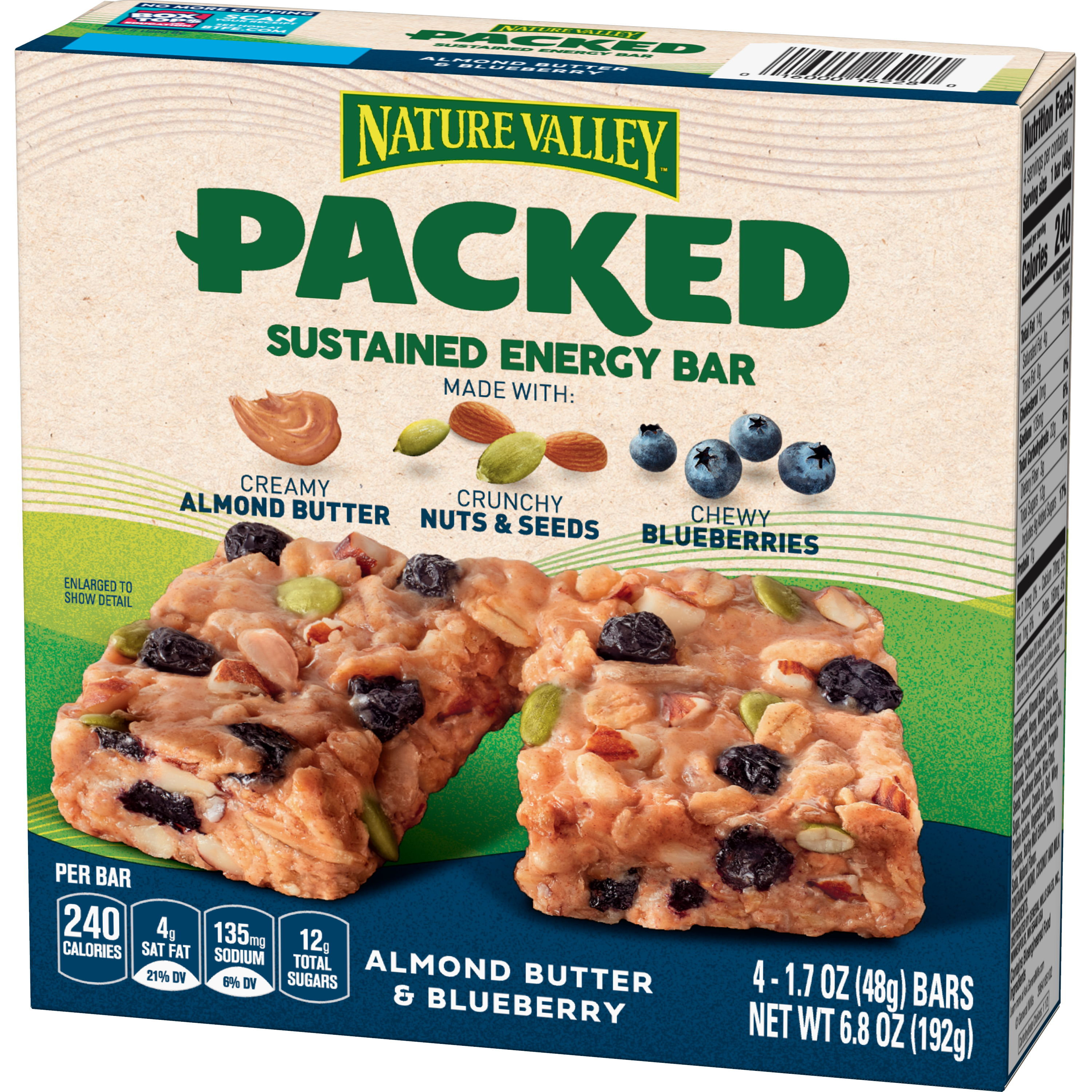 Nature Valley packed sustained energy bar